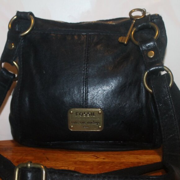 Fossil Handbags - Fossil Long Live Vintage Supple Leather Crossbody Messenger Shoulder Bag